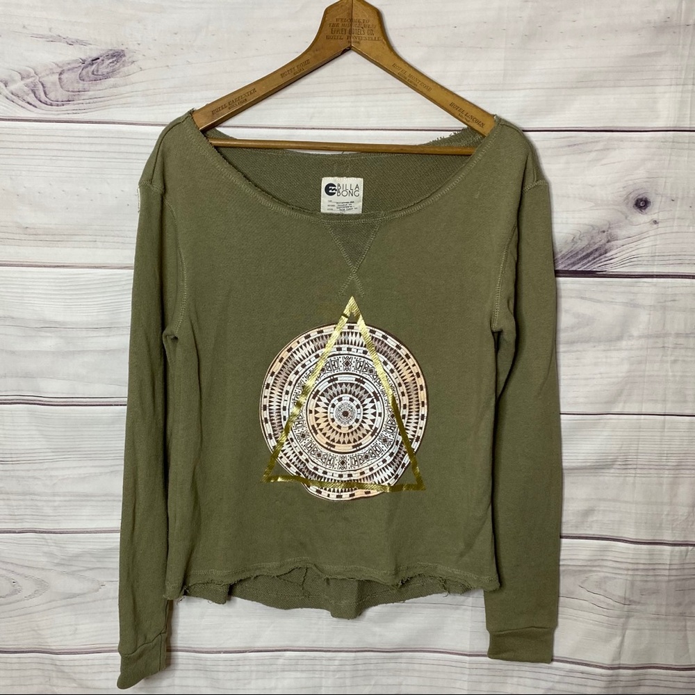 Billabong Olive Green Sweatshirt
